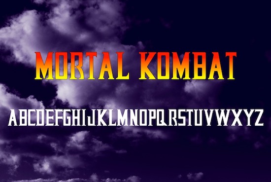 Mortal Kombat font