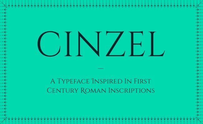 Cinzel Font free