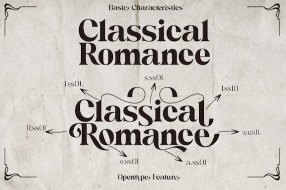 Classical Romance Font download