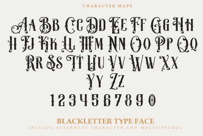 Demon Blade Font