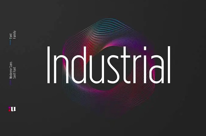 Industrial Font free