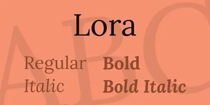 Lora Font free