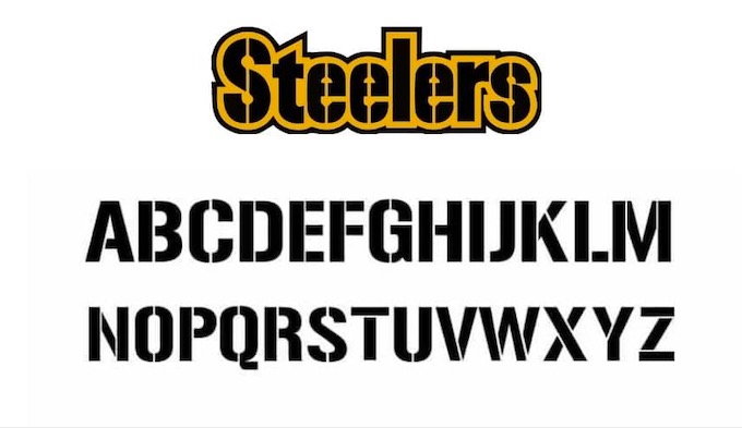 steelers logo font