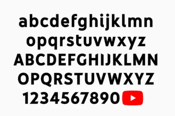 Youtube Font
