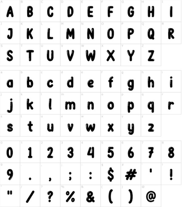 Bubble Bobble Font