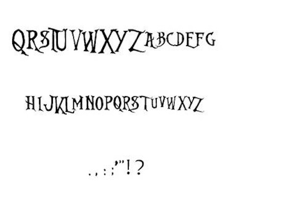 Nightmare Before Christmas Font free