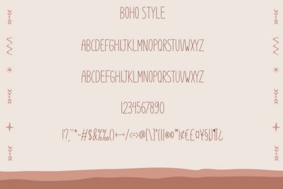 Boho Style Font free