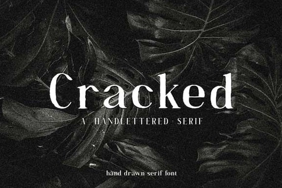 Cracked Font