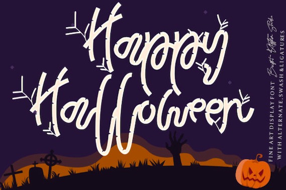 Halloween Bamboo Font download