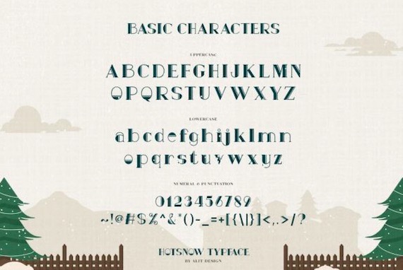 Hot Snow Font free