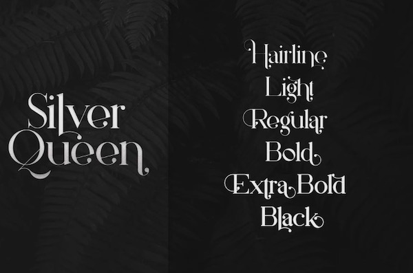 Silver Queen Font free