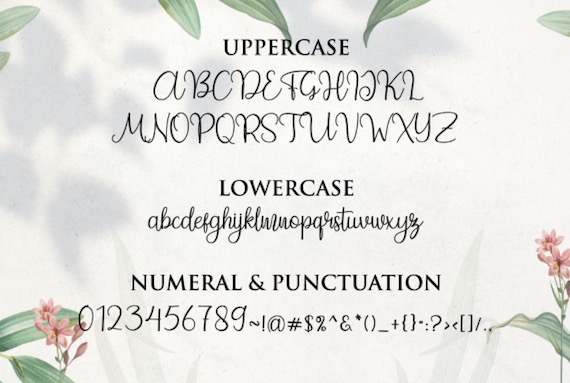 The Beauty Flower Font free