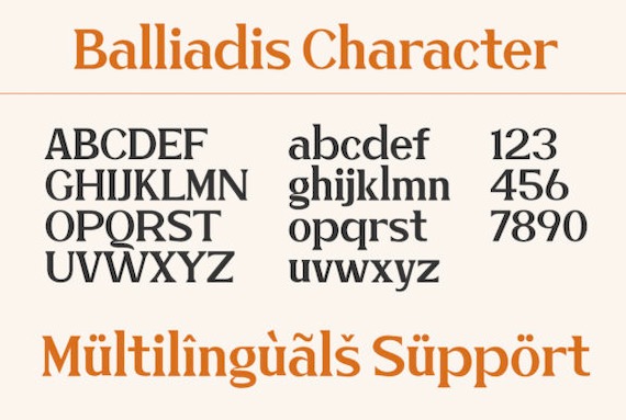 Balliadis Font free
