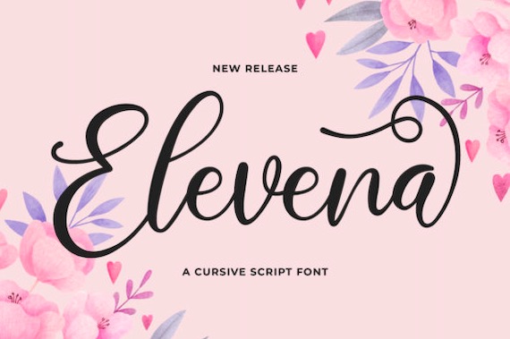 Elevena Font download