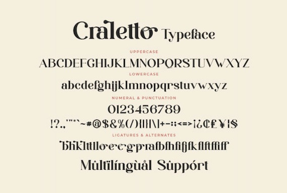 Craletto Font free