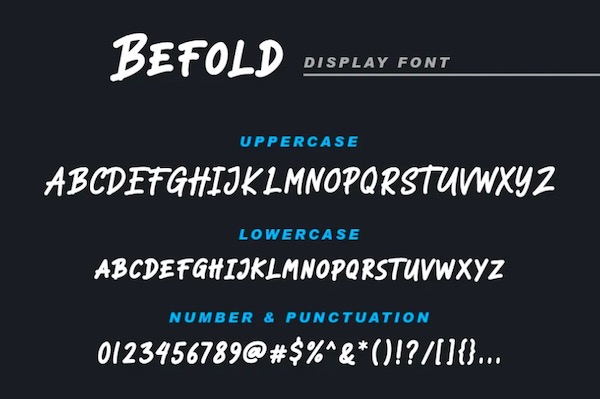Befold Font free