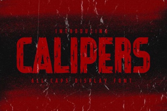 Calipers Font