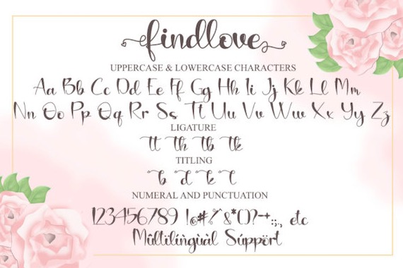 Findlove Font free