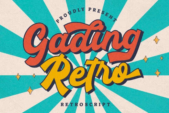 Gading Retro Font