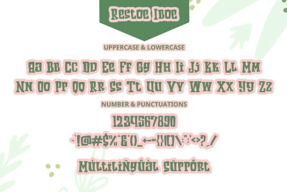 Restoe Iboe Font free