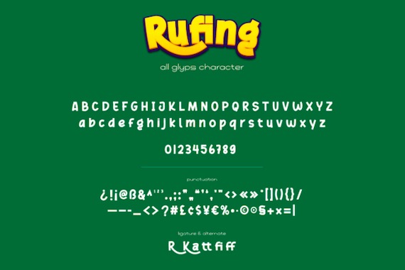 Rufing Font free