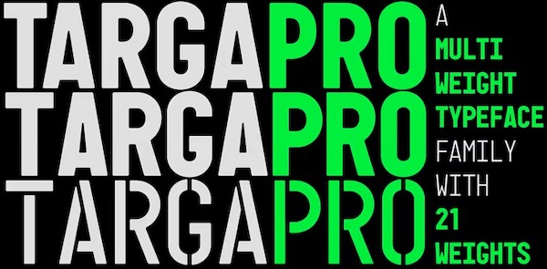 Targa Pro Font