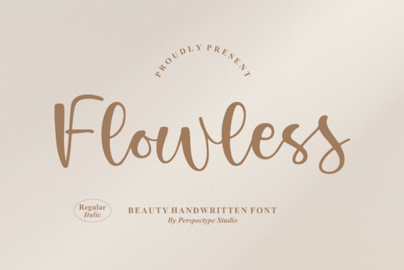 Flowless Font