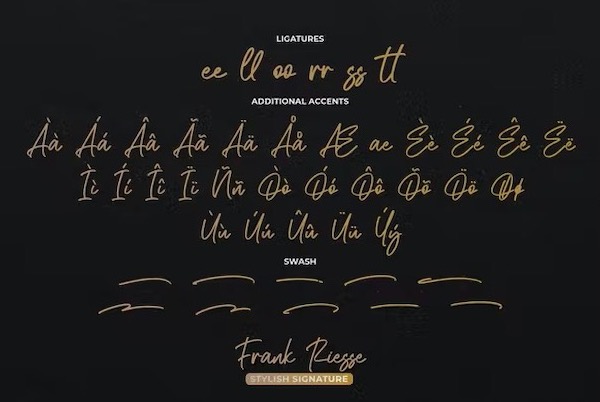 Frank Riesse Font free