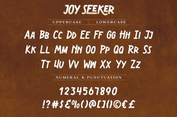Joy Seeker Font free