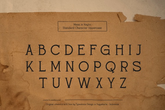 Mess in Keytic Font free