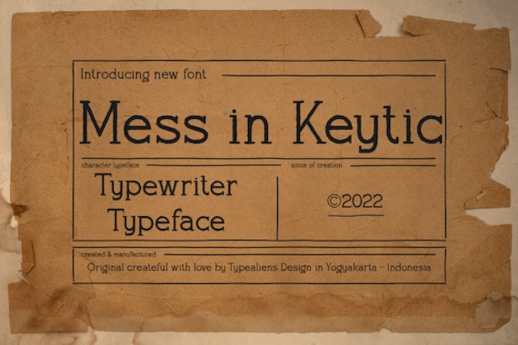 Mess in Keytic Font