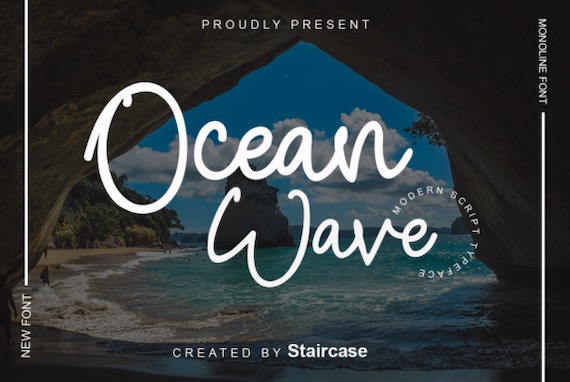 Ocean Wave Font