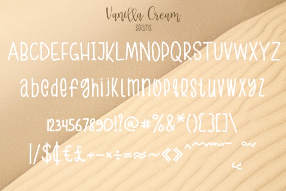 Vanilla Cream Font download