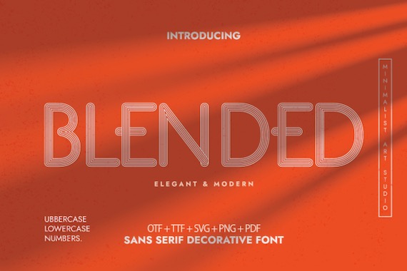 Blended Font