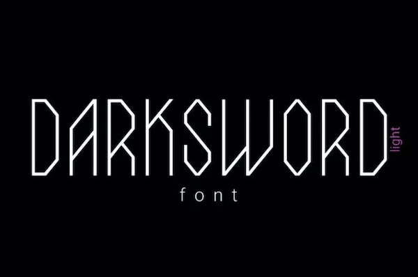 DarkSword Light Font download