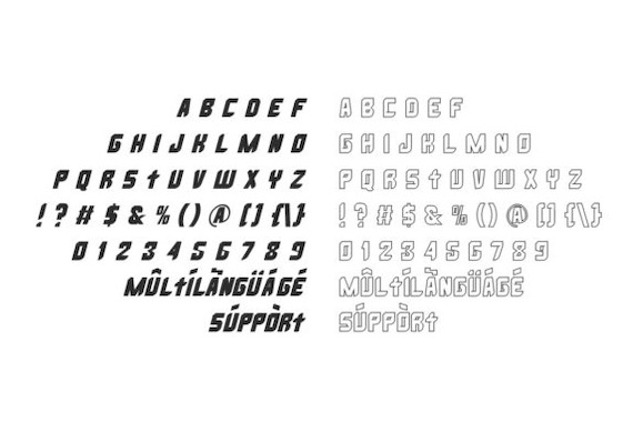 Race Break Font download