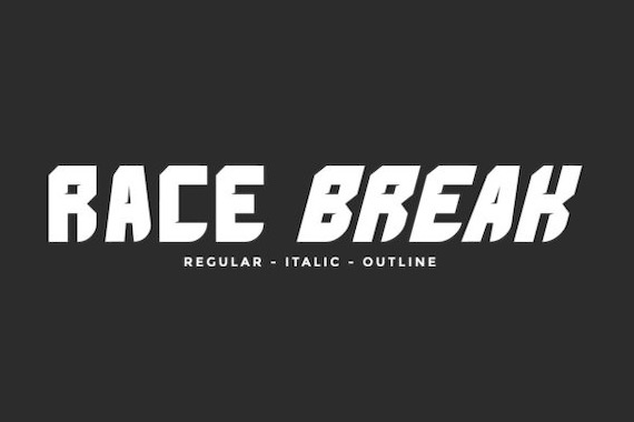 Race Break Font