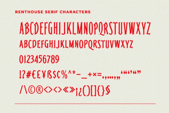 Renthouse Font download