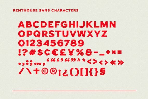 Renthouse Font free