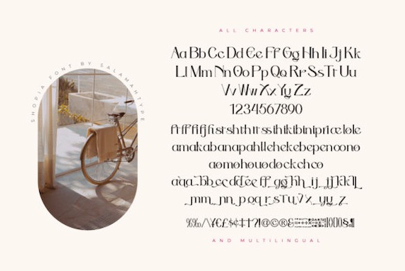 Shopia Font free