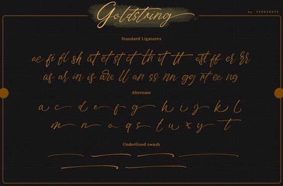 Goldstring Font download