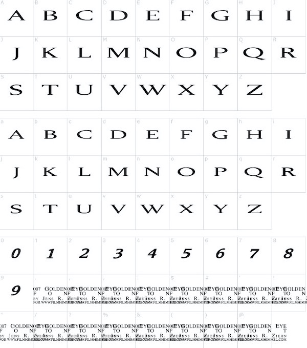 007 GoldenEye Font free