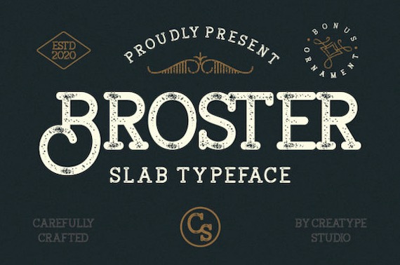 Broster Font free