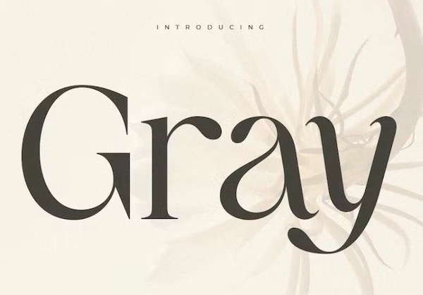 Gray Font