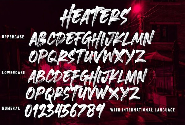 free Heaters Font
