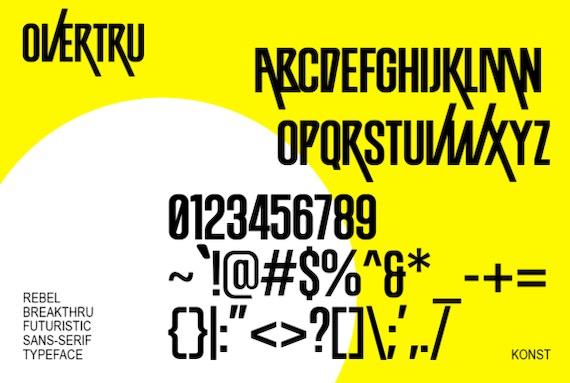 Overtru Font free