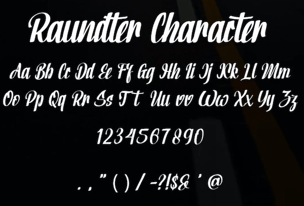 Raundter Font free
