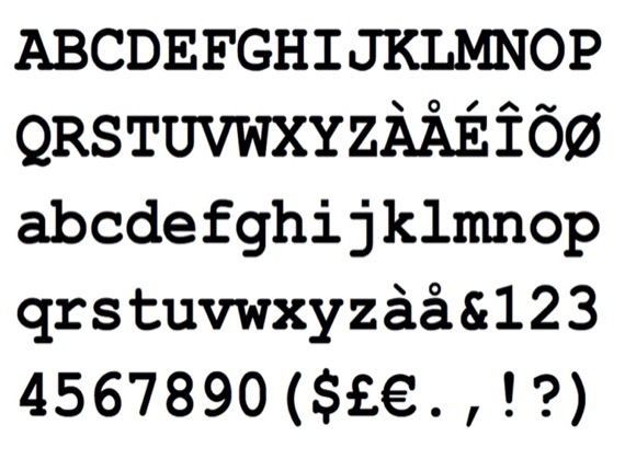 free Courier New Font