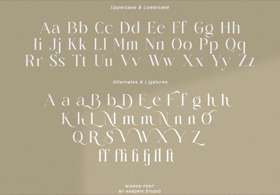 Misron Font free