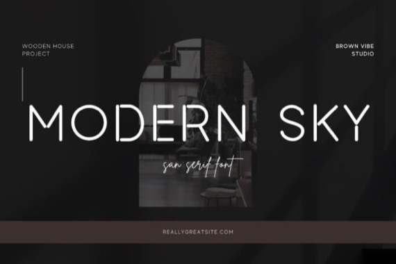 Modern Sky Font